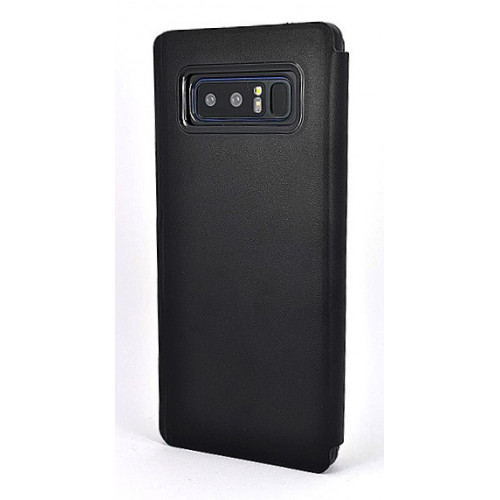 Чехол из кожи Clear View Standing для Samsung Galaxy Note 8 черного цвета