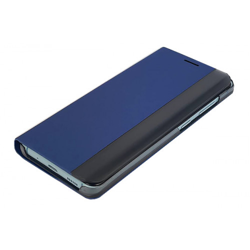 Темно-синий чехол Clear View Standing для Samsung Galaxy S20 с интерактивной полосой