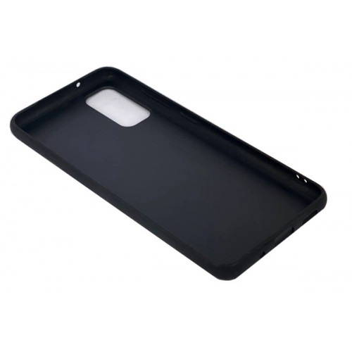 Защитный премиум чехол Alcantara для Samsung Galaxy S20 (G980) черного цвета