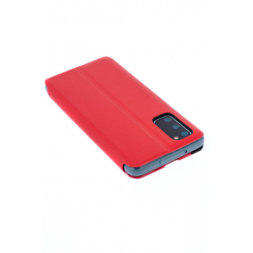 Кожаный чехол Clear View Standing для Samsung Galaxy S20 FE красный