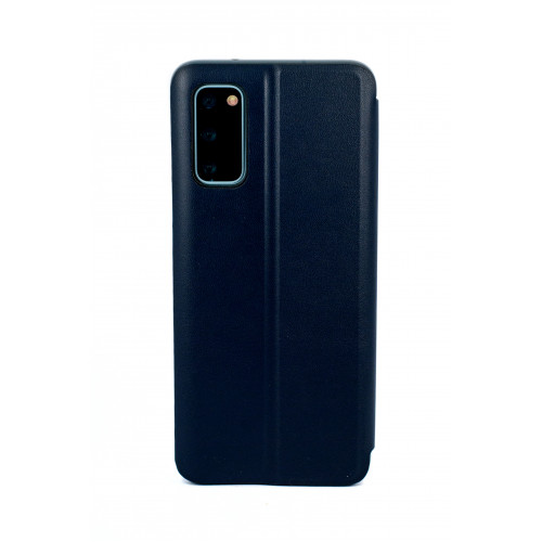 Кожаный чехол Clear View Standing для Samsung Galaxy S20 FE синий