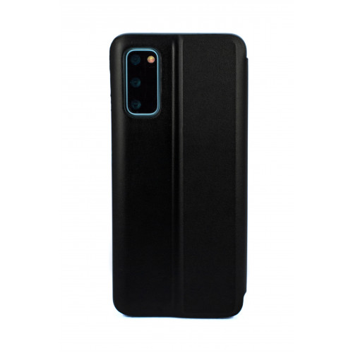 Кожаный чехол Clear View Standing для Samsung Galaxy S20 черный
