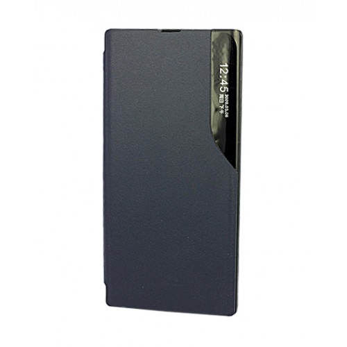 Кожаный чехол Clear View Standing для Samsung Galaxy Note 20 Ultra (N985F) синий