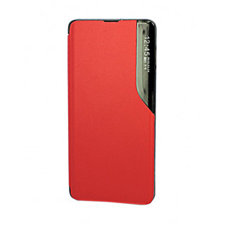 Кожаный чехол Clear View Standing для Samsung Galaxy S20 красный