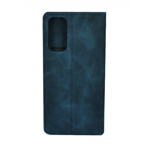 Синий премиум чехол-книжка для Samsung Galaxy S20 FE с отделом для пластиковых карт