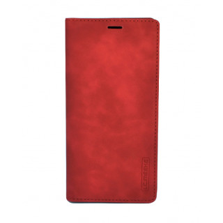 Красный премиум чехол-книжка для Samsung Galaxy S20 FE (G780G) с отделом для пластиковых карт и магнитной крышкой