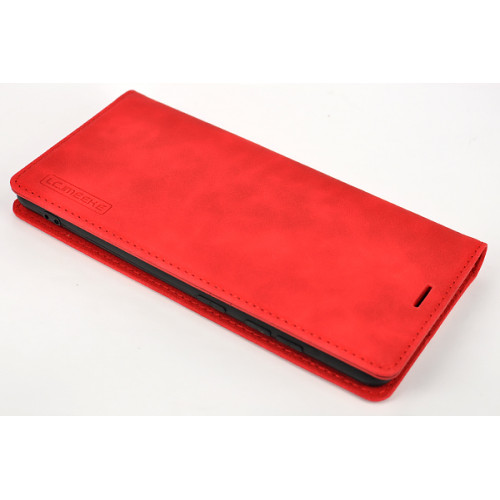 Красный премиум чехол-книжка для Samsung Galaxy S20 FE с отделом для пластиковых карт