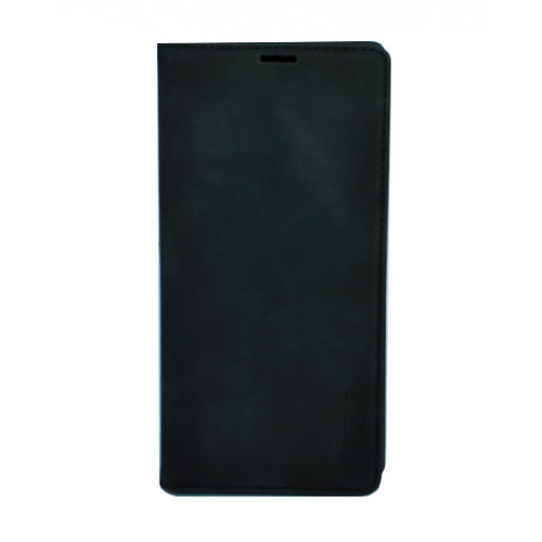 Черный премиум чехол-книжка для Samsung Galaxy S20 FE с отделом для пластиковых карт