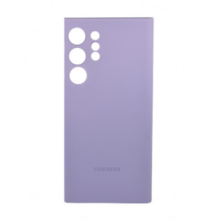 Защитный оригинальный сиреневый бампер Silicon Silky And Soft-Touch Finish для Samsung Galaxy S22 Ultra