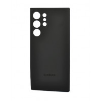 Защитный оригинальный черный бампер Silicon Silky And Soft-Touch Finish для Samsung Galaxy S22 Ultra