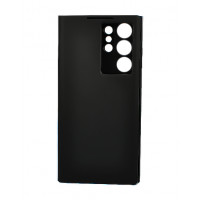 Черный кожаный чехол Clear View Standing для Samsung Galaxy S22 Ultra (SM-S908U) с боковым окном