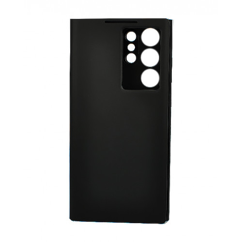 Кожаный чехол Clear View Standing для Samsung Galaxy S22 Ultra (SM-S908U)  черный