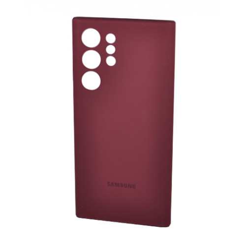 Защитный черный бампер Silicon Silky для Samsung Galaxy S22 Ultra (SM-S908U) c отделом для пластиковых карт