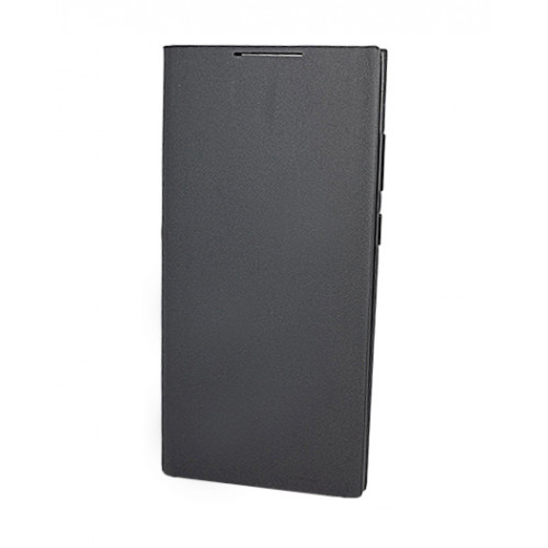 Кожаный премиум чехол-книжка для Samsung Galaxy S22 Ultra с отделом для пластиковых карт черный