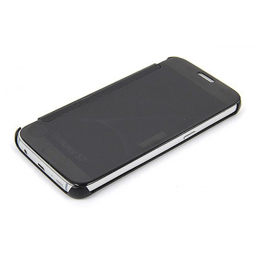 Черный защитный чехол-обложка Clear View Cover для Samsung Galaxy S7 G930