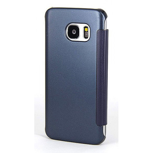 Темно-синий защитный чехол-обложка Clear View Cover для Samsung Galaxy S7